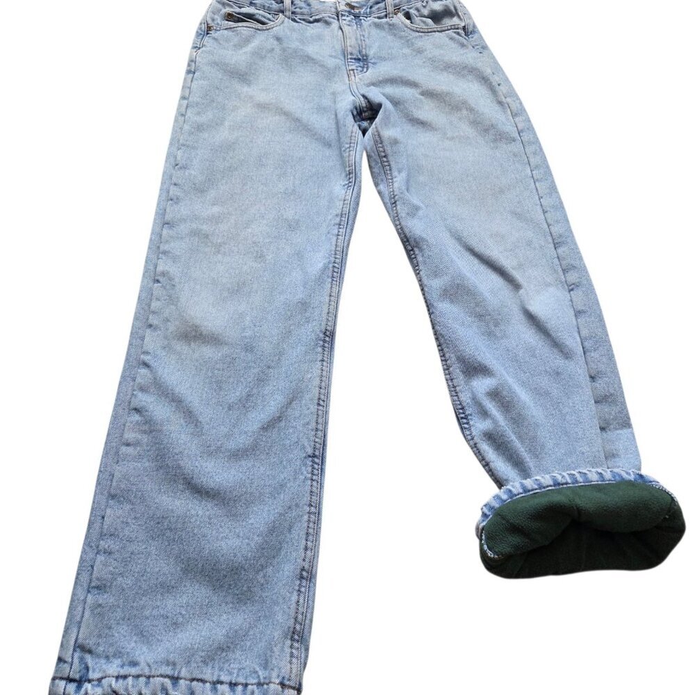 Redhead Jeans Men's 34x31 Tag 34x32 Fleece Lined Denim Staining*